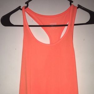 Bright orange tank